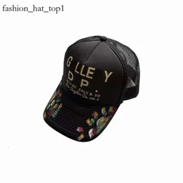 قبعة فاخرة للرجال Gallerys Dept Ball Caps GP Graffiti Hat رسائل غير رسمية منحنية منحنية قبعة البيسبول أزياء رسائل نسائية طباعة القبعات Gallerys Dept Hats 289