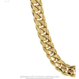 Miami Cuban Real Solid Gold Halsketten 10k 14k 18k 1mm bis 14mm Sonderlängen Vereinigte Staaten von Amerika + Kanada Versicherter Versand