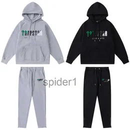 Designer Clothing Mens Sweatshirts Hoodie Trapstar Green Black Towel Embroidered Plush Sweater Pants Autumn Hooded Loose Relaxed Sports Men Women 1S P6R6
