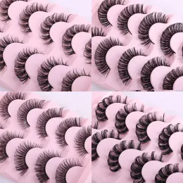 50 Paar DD Curl Faux Mink Wimpern 5 Paar falsche Wimpern Natürliche dicke lange Wimpernverlängerungen Weiches, bequemes Make-up