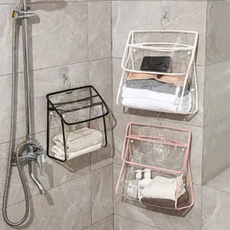 Sac de maquillage suspendu étanche en PVC, organisateur mural de rangement, accessoires de salle de bain et de douche, serviettes et vêtements 240119