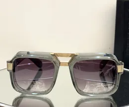 Męskie okulary przeciwsłoneczne w stylu vintage szara złota rama szarość szarości 669 okularów designerskich sonnenbrille kobiety sunnies gafas de sol uv400 okulary z pudełkiem