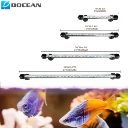 Belysning DoCean Waterproof Aquariums Lighting RGB Fjärr Aquarium Fish Tank Light 5050 SMD LED Bar Lamp Aquatic Submersible Tube