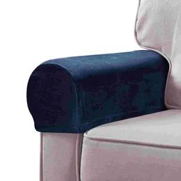 Cubiertas de silla 2 PCS Sofá Cubierta de reposabrazos Paño protector Toalla antideslizante blanca Reclinable universal