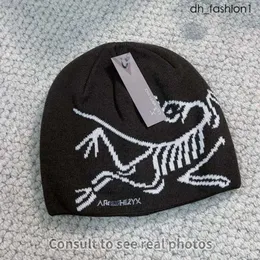 GROTTO TOQUE Gestrickte Arcterx Mütze Kaschmirmütze Arc Designermütze Damen Herren Beanie Modische Strickmütze Ancient Bird Logo 838