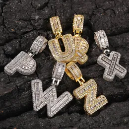Hip Hop New Rock Sugar Zirkon Halskette 26 englische Buchstaben trendige Anhänger Halsketten Instagram Mode Design Schmuck für Frauen und Männer Kette