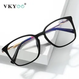 Vicky clássico azul luz bloqueando óculos de leitura para homem anti azul quadro luxo retângulo prescrição óptica óculos 240123