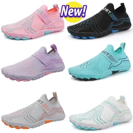 Nya sandaler vattenskor sommar simning röd orange gröna blå rosa svart lila utomhus män kvinnor tofflor snabba torr aqua lägenheter yogastrumma 36-45 euro 36-45