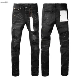 Designer Jeans Mens byxor Purple Jeans Mens Mens Making Old Jean Estruerad Ripped Biker Slim Fit Motorcykel Mans staplade jeans 27 jan