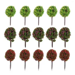 Decorative Flowers Lightweight Model Trees Garden Scenery Landscape Plastic 1:100 Scale Train Layout Fashion Durable High Quality