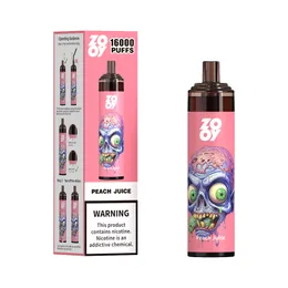 Local Warehouse Zooy Tornado 16000 Puffs Vapes Disponible Puff 16K E Cigarett 650mAh Batteri 25 ml Förspädda vagnar Pod Puff Tornado 10000 5% Displaybox