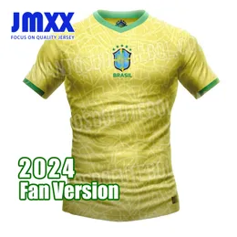 JMXX 24-25 Maglie da calcio Brasile a casa Terza portiere GK Pre-Match Allenamento Speciale Uniforms Jersey Man Football Shirt 2024 2025 Versione fan