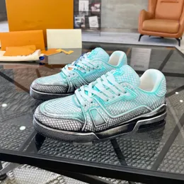 Tasarımcı Sıradan Ayakkabı Lüks Antrenör Rivoli Sneaker Düşük Inge Virgils Siyah Gri Kahverengi Beyaz Yeşil Buzağı Fransız Erkek Kadın Ayakkabı 1.23 06