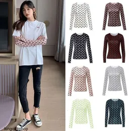 Marine Serre Yang Mi uma celebridade com o mesmo estilo de camisa base proteção solar forro de seda gelo lua camiseta lua crescente efeito emagrecimento camisa base para mulheres na moda a