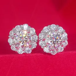 0,5 CT Klassische Mossanite Ohrringe Luxus Schmuck 925 Sterling Silber VVS Moissanit Diamant Ohr Stud Für Männer Frauen