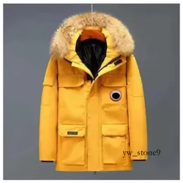 Men's Down Canadas Canadian Winter Work Clothes Jacket Canadas Jacket Outdoor Thickened Fashion Warm Keeping Couple Live Broadcast Canadian Coat 1727