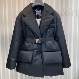 Women's Down Parkas Designer Designer Women Puffer Jacket Long Black Renylon Winter Coat XRTM