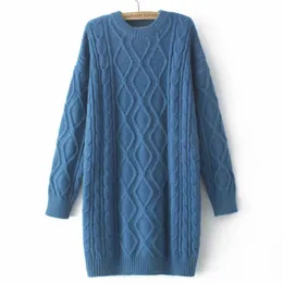 SWORM SWEATER ODDZIELANY KOLEJSKIE OTRZYMANIE Zimowa Zima Zimowa sweter swobodny skręt Argyle Grube dzianiny długie pulovery 240122