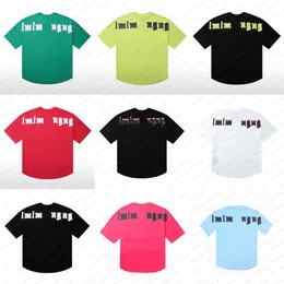 T-shirt de alta qualidade Moda de verão T-shirt de designer masculino e feminino de manga comprida Top Palm Letter T-shirt de algodão Roupas Polos Roupas de manga curta