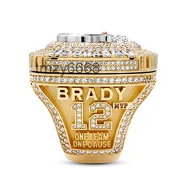 Кольца с тремя камнями 2020-2021 Tampa Bay Buccanee Championship Ring Display Box Сувенирный вентилятор Мужской подарок Оптовая продажа Размер 8-14 UBOP