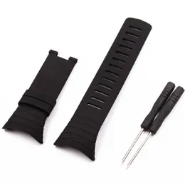 Acessórios de relógio para suunto core relógios masculinos 100% pulseira padrão cinto preto fita strap262q