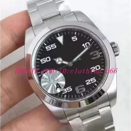 Reloj para hombre Movimiento automático Relojes de pulsera de zafiro de 39 mm Acero inoxidable Cara árabe negra 116900 NUEVO eta 3132 Sport Full Steel Wat283n