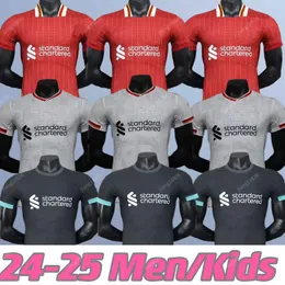 The Redsmohamed Salah Darwin Nunez 24 25 DOMOWE MĘŻCZYZN SOCCER JERSEY Dominik Szoboszla