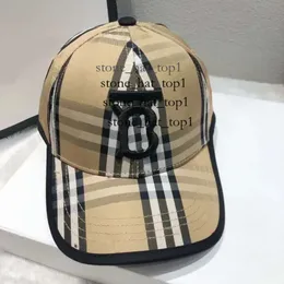 2024 Burberys Cap Designer Top Quality Hat Stingy Brim Hats Baseball Casquette Hat Stripes Fashion Letter