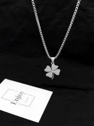 Новое дизайнерское легкое роскошное нишевое женское ожерелье с четырьмя листочками клевера, подарок на День святого Валентина
