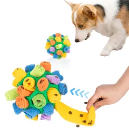 Toys Rainbow Felt Snuffle Ball Dog Toys New Round Olfactory Bulb Ball Puzzle Feeder Upgrade Mat Training Intelligence Pet Feed Toys