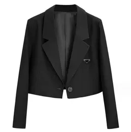 Moda casual feminina blazers designer terno retro jaqueta único botão manga longa casacos de escritório roupas adequadas das mulheres de luxo