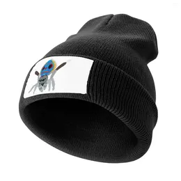 Berets Peacock Spider Dança Chapéu De Malha Chapéu Homem Para O Sol Anime Natal Designer Mulheres Golf Wear Men's