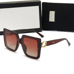 디자이너 럭셔리 선글라스 디자이너 브랜드 선글라스 고품질 안경 여성 안경 여성 남성 선글라스 UV400 렌즈 상자 패션 선글라스와 유니스진 선물