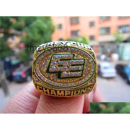 2003 Edmonton Eskimos the Grey Cup Team Championship Ring with Wooden Box Men Sport Fan Souvenir Gift Wholesale Drop Delivery Dhtwf W4XW