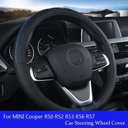 أغطية عجلة القيادة غطاء سيارة PU Leather لـ Mini Cooper R50 R53 R56 R57 R58 F55 F56 F57 Countryman R60 F60