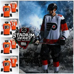 Flyers Travis Konecny ​​2024 Stadium Series Jersey Philadelphia Carter Hart Travis Sanheim Garnet Hathaway Nick Seeler Bobby Brink Bobby Brink Marc Staal Samuel