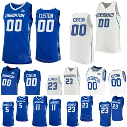 Creighton Bluejays College College 33 Fredrick King Jerseys University 41 Isaac Traudt 23 Trey 55 Baylor Scheierman 11 Ryan Kalkbrenner 5 Francisco Farabello