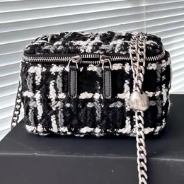 Makijaż makijażowy damski duża pojemność torba na crossbody Podręczne ręczne torby sprzęgła designerskie torby górne rączka kołnierzowa matelasse luksusowa torba do makijażu