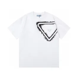 Camisetas Plus para hombre, Polos con cuello redondo, estilo polar bordado e impreso, ropa de verano con camisetas callejeras de algodón puro w600012