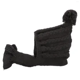 Vêtements de chien fil chapeau d'hiver hommes et femmes décoration d'anniversaire pour fille robe pour animaux de compagnie coiffure tricotée