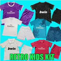 Retro classic Real KIDS soccer jerseys 2011 12 14 15 16 17 18 BENZEMA MARCELO ISCO CARVAJAL BALE SERGIO RAMOS Madrids Ronaldo children Boys girls sets football shirt