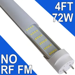 LED Tube Lights 4FT, T8 LED Bulbs 4 Foot Ballast Bypass, 72W 7200Lumen 6500K Daylight Type B Light Tube, T8 Fluorescents Replacements, Dual Ended,2 pin G13 Base usastock