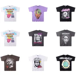 Hellstar T-shirt 2024 Designer T-shirt pour hommes et femmes Mode Hip Hopcollection Lettre à la mode Portrait imprimé Casual Hommes et femmes Coupe ample à manches courtes