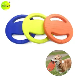 Toys Dog Toy Fly Discs Soft Eva Resistant Bite Floating Toy Stor hund utomhus Interactive Game Training Puller Ring Pet Dogs Chew Toy