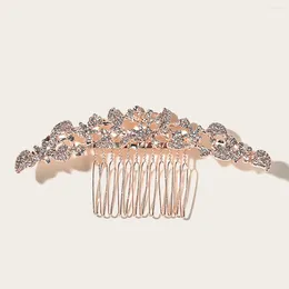 Hair Clips Rhinestone Comb With Romantic Design Lightweight Durable For Wedding Party 11.5 X 5.5 Cm NA