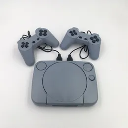 PS1 Console de videogame de 8 bits Retro Arcade Jogadores de videogame Áudio integrado Jogos domésticos sem fio Host de console HDMI com controladores de joystick duplos Gamepad Dropshipping