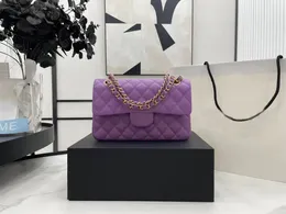 10A pelle di alta qualità Specchio di qualità Borsa classica con patta in caviale Designer Donna Borse a tracolla Designer di lusso Borsa a tracolla Borsa a tracolla 23CM Con scatola