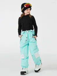 Лыжные штаны для мужчин и женщин, утепленные ветрозащитные водонепроницаемые зимние и снежные спортивные штаны для сноуборда, теплые дышащие комбинезоны
