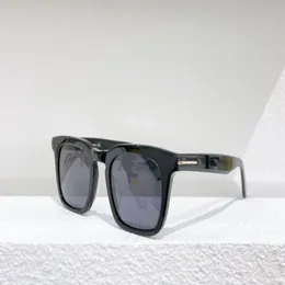 Dax Shiny Black Grey Square Okulary przeciwsłoneczne 0751 Słońce Modne okulary przeciwsłoneczne dla mężczyzn Occhialia Da Sole Firmati Uv400 Ochrona Eyewear 2934