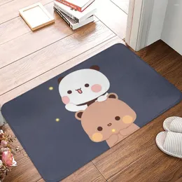 Tapetes de banho Tapete para Chuveiro Decoração de Casa Bubu e Dudu Piso Adorável Urso Noite Almofada de Higiênico Secagem Rápida Antiderrapante Padrão Tapete de Banheiro